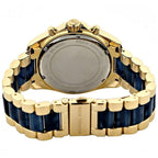Michael Kors MK6268 Bradshaw Women’s Navy Blue Dial Gold Stainless Steel Chronograph Watch