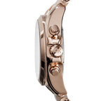 Michael Kors MK6066 Bradshaw Women’s Rose Gold Dial Rose Gold Stainless Steel Chronograph Watch