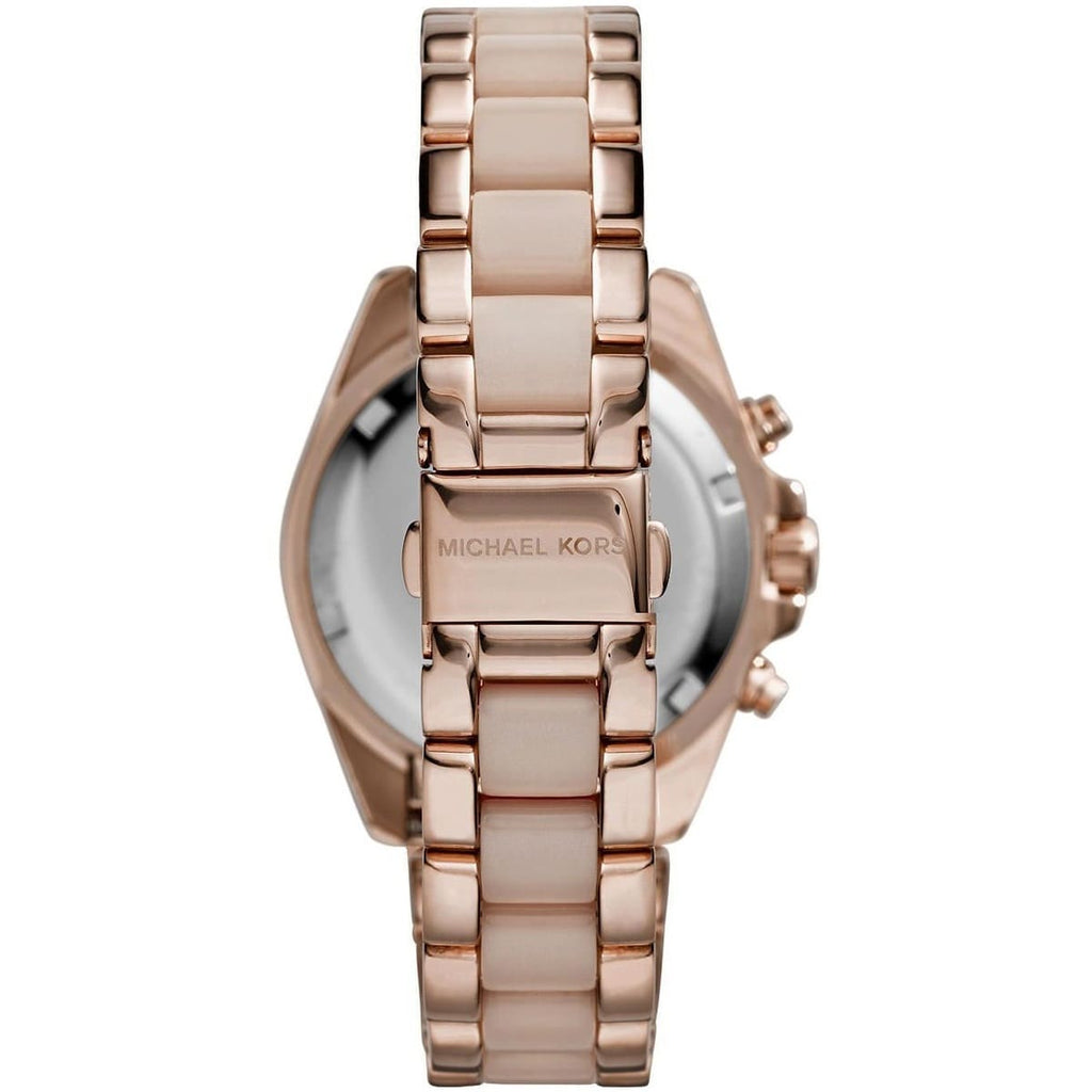 Michael Kors MK6066 Bradshaw Women’s Rose Gold Dial Rose Gold Stainless Steel Chronograph Watch
