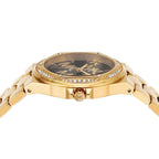 Michael Kors MK7404 Lenox Women’s Black Dial Gold Stainless Steel Watch