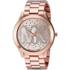 Michael Kors MK3591 Slim Runway Women’s Rose Gold Crystal Dial Stainless Steel Watch