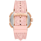 Michael Kors  MK7222 Women’s White Dial Pink Logo Strap Rose Gold Multi-Function Watch