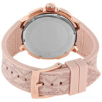 Michael Kors  MK7222 Women’s White Dial Pink Logo Strap Rose Gold Multi-Function Watch