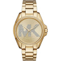 Michael Kors MK6555 Women’s Gold Dial Gold Stainless Steel Crystal Logo Watch