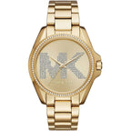 Michael Kors MK6555 Women’s Gold Dial Gold Stainless Steel Crystal Logo Watch