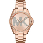 Michael Kors MK6556 Women’s Rose Gold Dial Rose Gold Stainless Steel Crystal Logo Watch