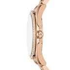 Michael Kors MK6556 Women’s Rose Gold Dial Rose Gold Stainless Steel Crystal Logo Watch