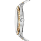 Michael Kors MK6899 Women’s Silver Dial Two-Tone Stainless Steel Crystal Bezel Watch