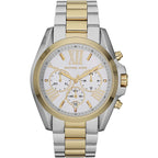 Michael Kors MK5627 Women’s White Dial Two-Tone Stainless Steel Bradshaw Watch