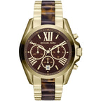 Michael Kors MK5696 Women’s Brown Dial Gold Stainless Steel Bradshaw Watch