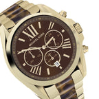 Michael Kors MK5696 Women’s Brown Dial Gold Stainless Steel Bradshaw Watch