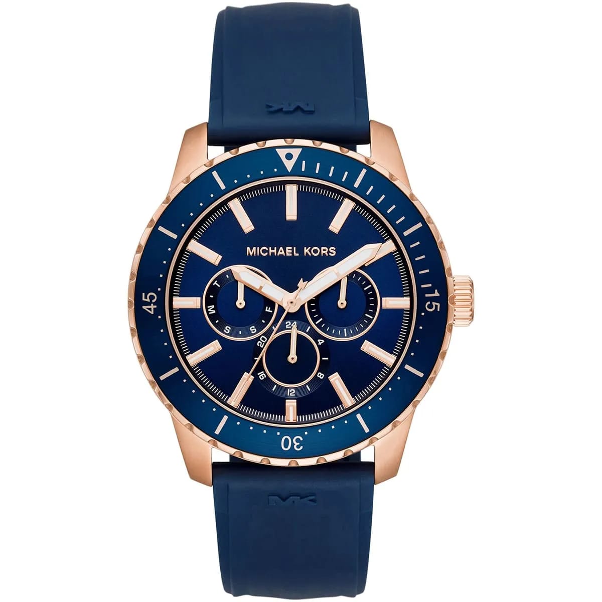 Michael Kors MK7163 Men’s Blue Dial Navy Silicone Strap Chronograph Watch