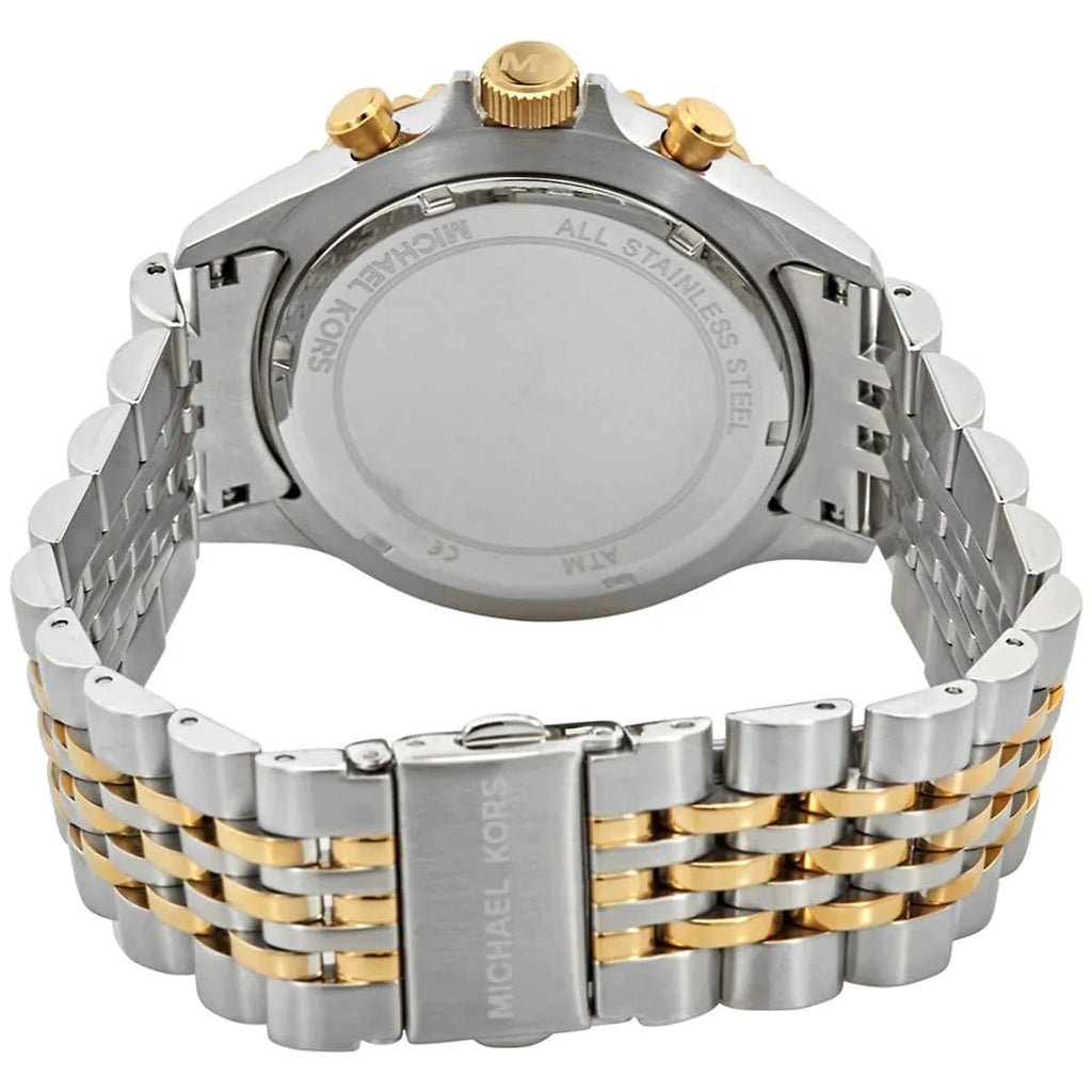 Michael Kors MK8872 Men’s Black Dial Two-Tone Stainless Steel Chronograph Watch
