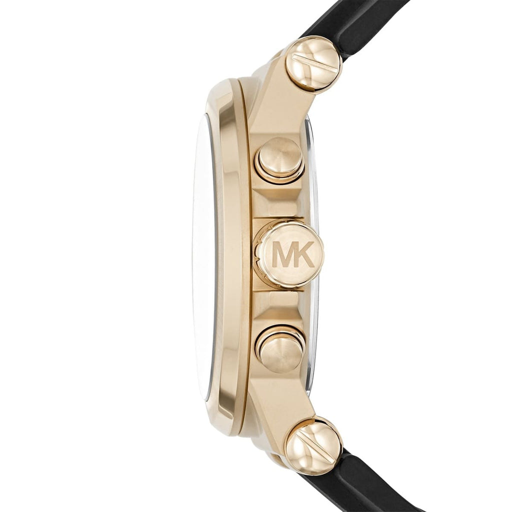 Michael Kors MK8445 Men’s Black Dial Black Rubber Strap Chronograph Watch