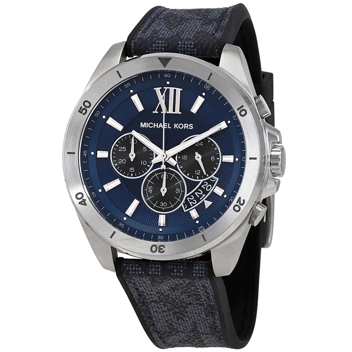 Michael Kors MK8923 Men’s Navy Blue Dial Blue Fabric Strap Chronograph Watch