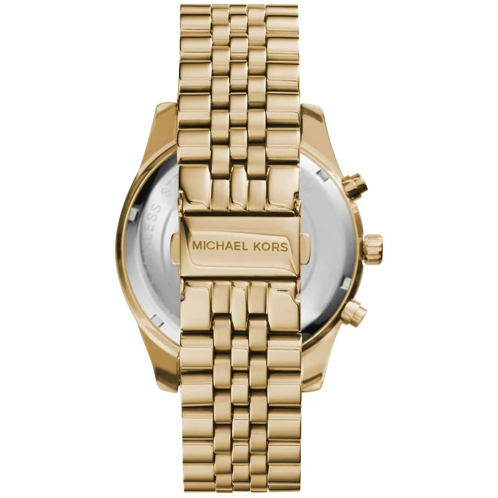 Michael Kors MK8281 Men’s Gold Dial Gold Stainless Steel Chronograph Watch