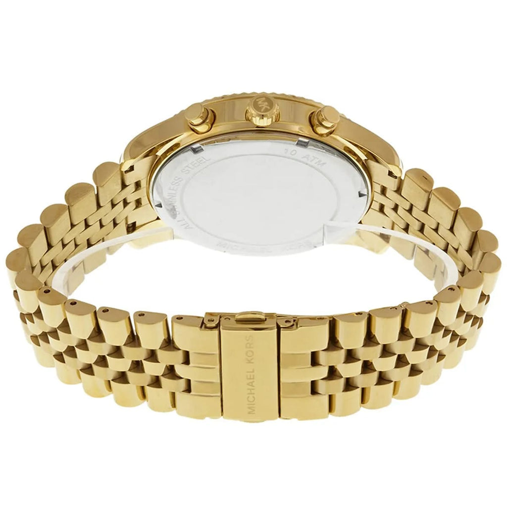Michael Kors MK8281 Men’s Gold Dial Gold Stainless Steel Chronograph Watch