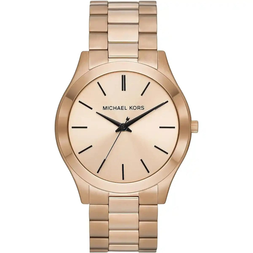 Michael Kors MK9122 Men’s Slim Runway Gold-Tone Stainless Steel Watch