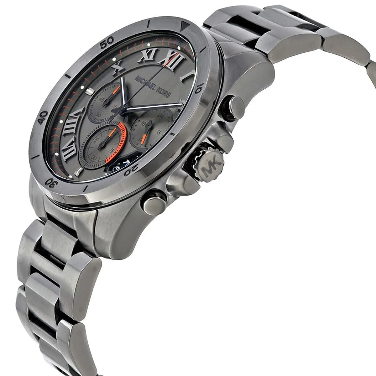 Michael Kors MK8465 Men’s Gray Dial Stainless Steel Brecken Chronograph Watch