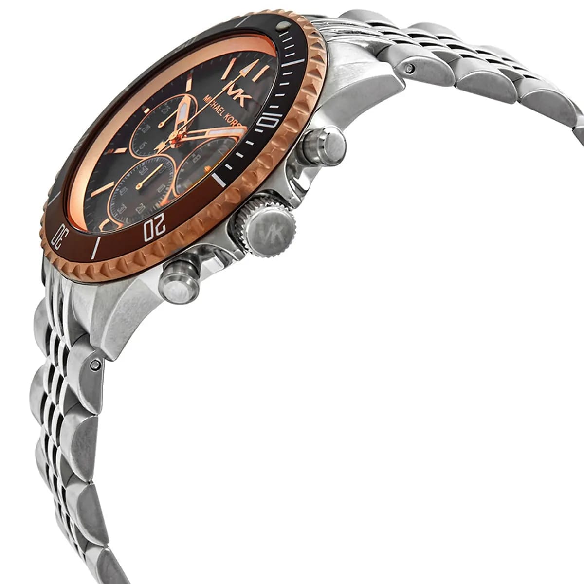 Michael Kors MK8725 Men’s Black Dial Two-Tone Stainless Steel Bayville Chronograph Watch