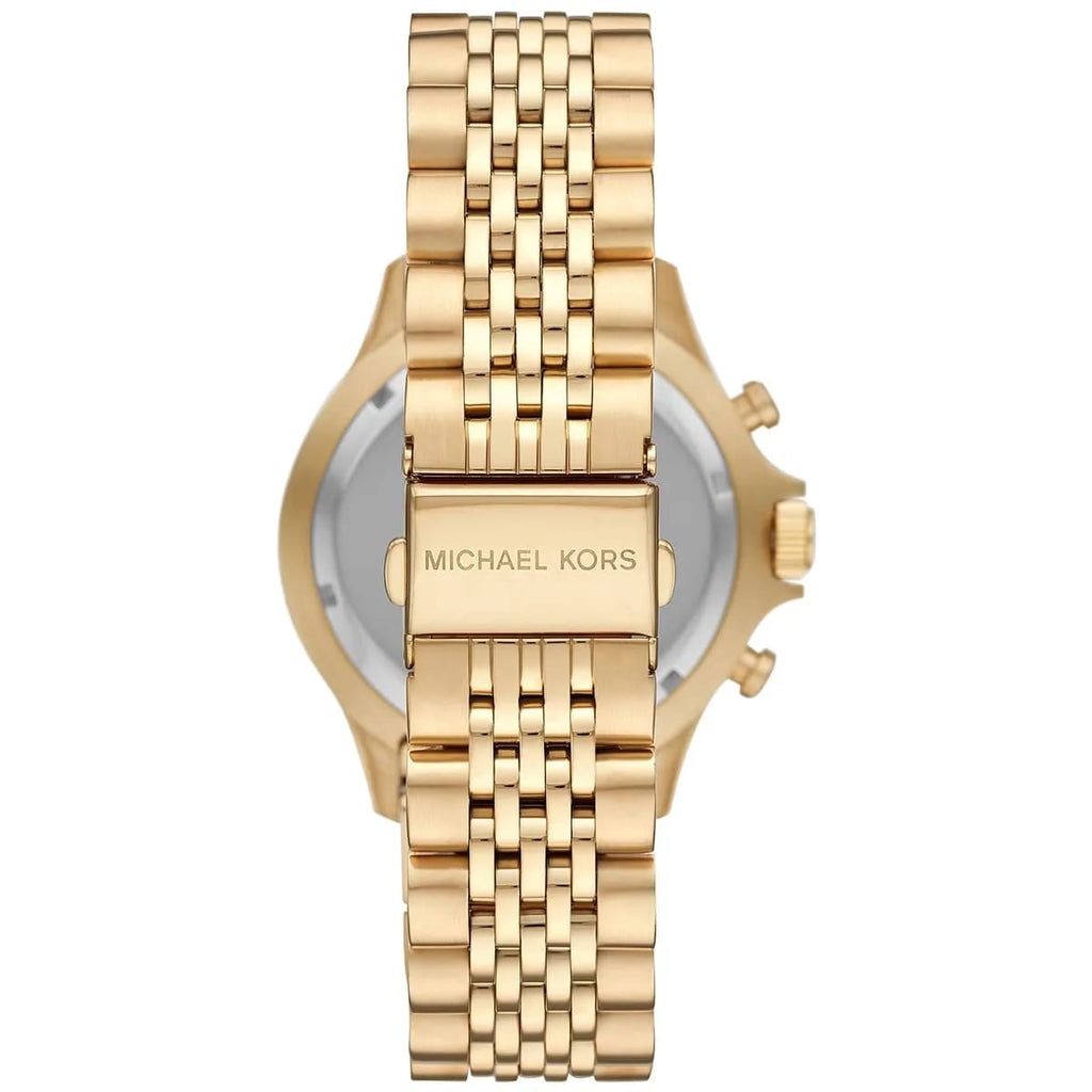 Michael Kors MK8726 Men’s Black Dial Gold Stainless Steel Bayville Chronograph Watch