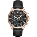 Michael Kors MK8535 Men’s Black Dial Rose Gold Stainless Steel Gage Chronograph Watch