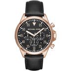 Michael Kors MK8535 Men’s Black Dial Rose Gold Stainless Steel Gage Chronograph Watch