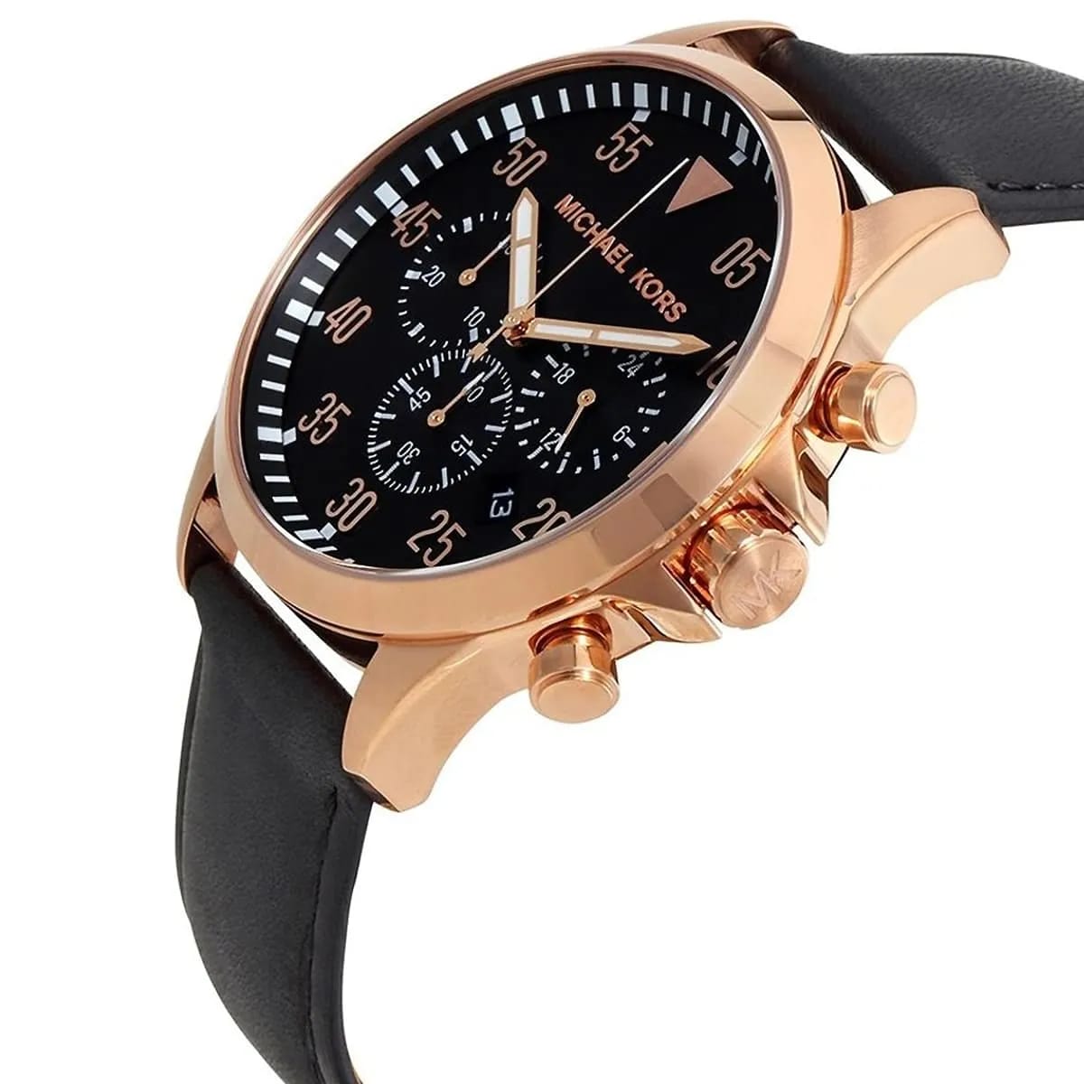 Michael Kors MK8535 Men’s Black Dial Rose Gold Stainless Steel Gage Chronograph Watch