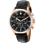 Michael Kors MK8535 Men’s Black Dial Rose Gold Stainless Steel Gage Chronograph Watch