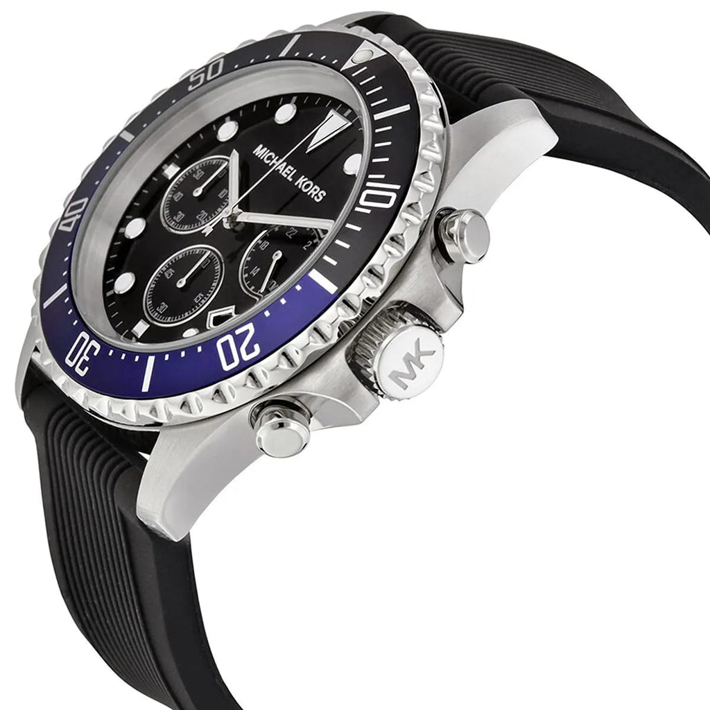 Michael Kors MK8365 Men’s Black Dial Stainless Steel Everest Chronograph Watch