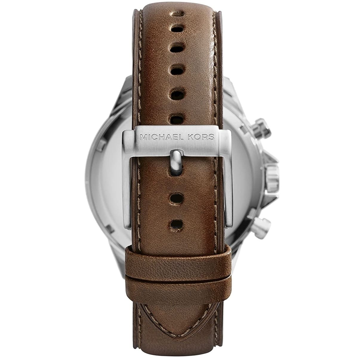 Michael Kors MK8362 Men’s Blue Dial Brown Leather Strap Gage Chronograph Watch