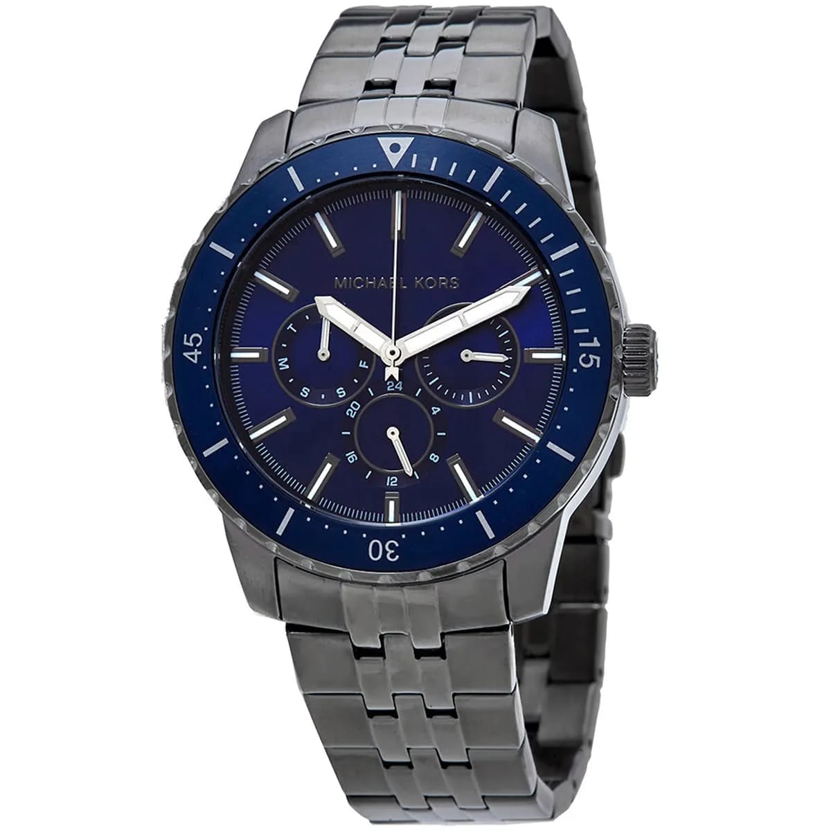 Michael Kors MK7155 Men’s Blue Dial Stainless Steel Cunningham Chronograph Watch