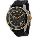 Michael Kors MK8366 Men’s Black Dial Black Silicone Strap Everest Chronograph Watch