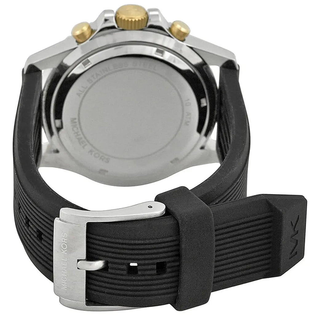 Michael Kors MK8366 Men’s Black Dial Black Silicone Strap Everest Chronograph Watch