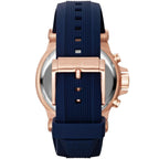 Michael Kors MK8295 Men’s Blue Dial Blue Silicone Strap Dylan Chronograph Watch