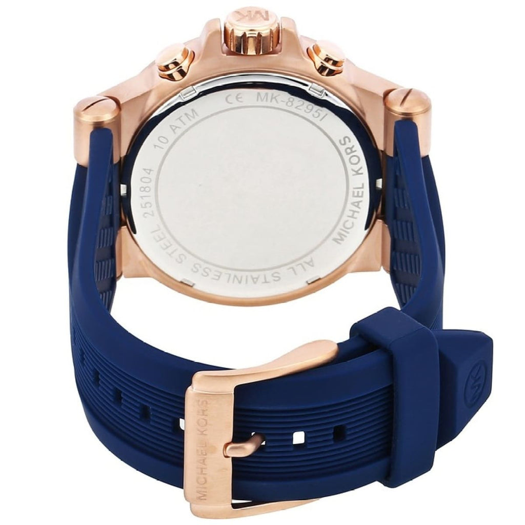 Michael Kors MK8295 Men’s Blue Dial Blue Silicone Strap Dylan Chronograph Watch