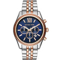 Michael Kors MK8412 Men’s Blue Dial Two-Tone Stainless Steel Lexington Chronograph Watch
