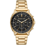 Michael Kors MK8969 Men’s Black Dial Gold Stainless Steel Sullivan Chronograph Watch