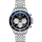 Michael Kors MK8749 Men’s Black Dial Silver Stainless Steel Bayville Chronograph Watch