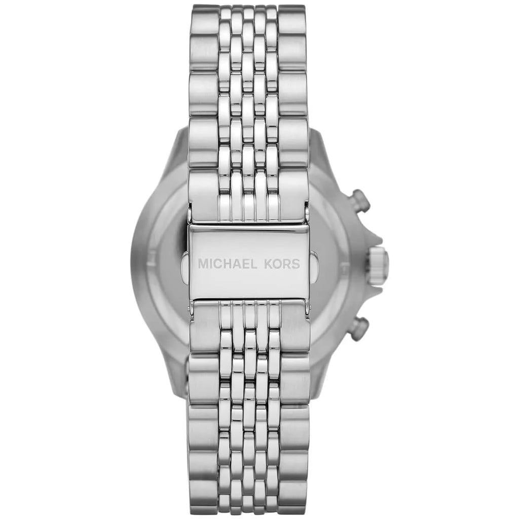 Michael Kors MK8749 Men’s Black Dial Silver Stainless Steel Bayville Chronograph Watch