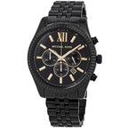 Michael Kors MK8603 Men’s Black Dial Black Stainless Steel Lexington Chronograph Watch