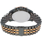 Michael Kors MK8561 Men’s Grey Dial Two-Tone Black Rose Gold Stainless Steel Lexington Chronograph Watch