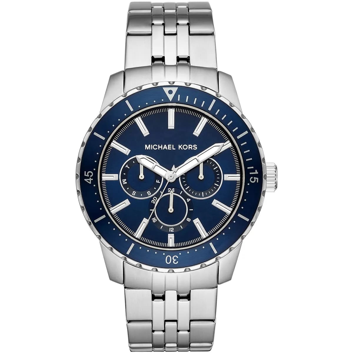 Michael Kors MK7153 Men’s Blue Dial Silver Stainless Steel Cunningham Chronograph Watch