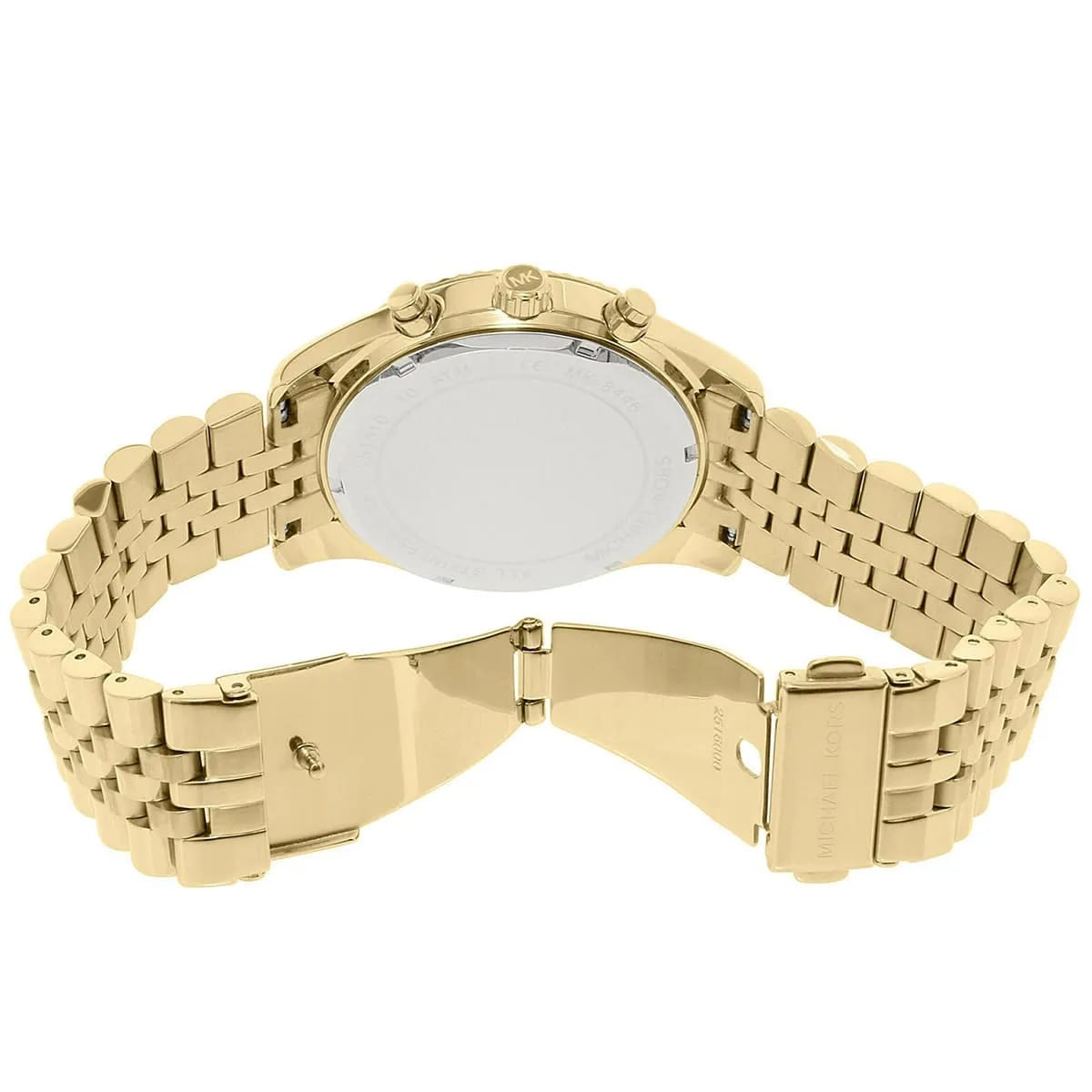 Michael Kors MK8446 Men’s Green Dial Gold Stainless Steel Lexington Chronograph Watch