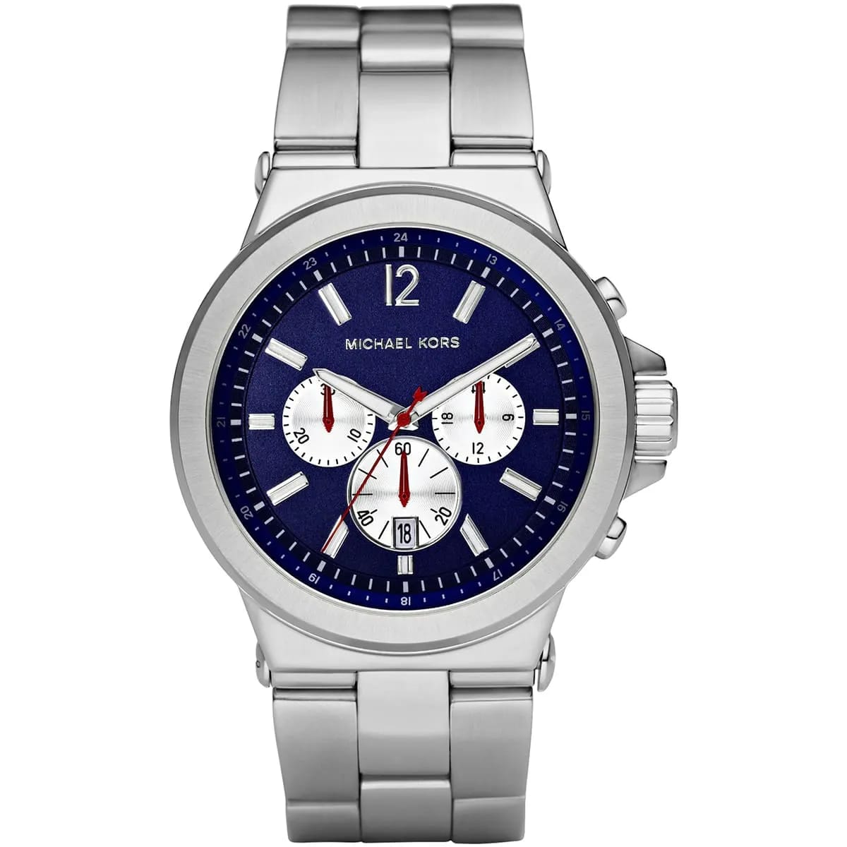 Michael Kors MK8171 Men’s Blue Dial Silver Stainless Steel Dylan Chronograph Watch