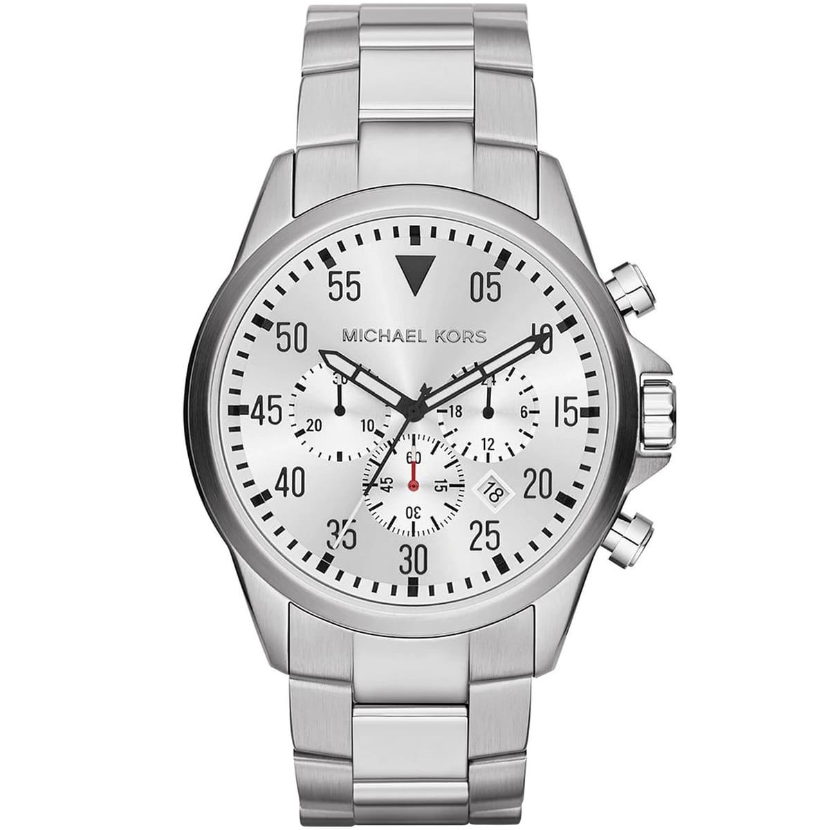 Michael Kors MK8331 Men’s Silver Dial Silver Stainless Steel Gage Chronograph Watch