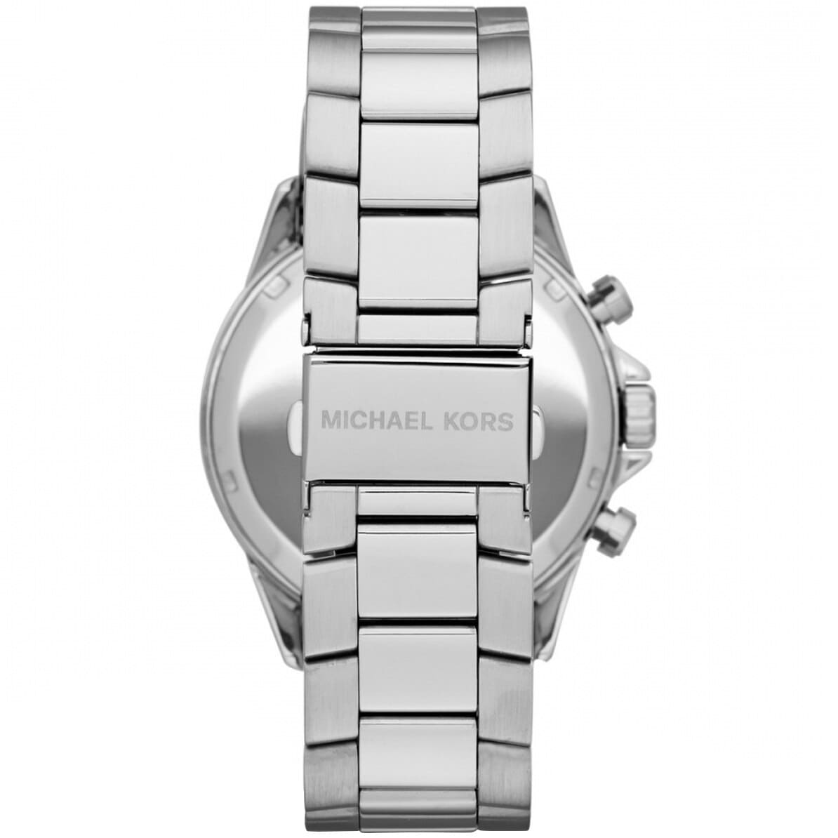 Michael Kors MK8331 Men’s Silver Dial Silver Stainless Steel Gage Chronograph Watch