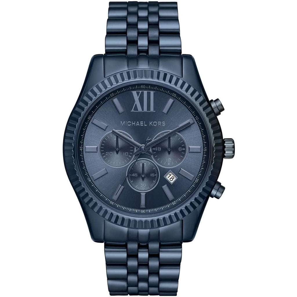 Michael Kors MK8480 Men’s Blue Dial Blue Stainless Steel Lexington Chronograph Watch