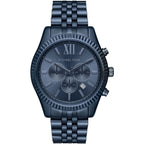Michael Kors MK8480 Men’s Blue Dial Blue Stainless Steel Lexington Chronograph Watch