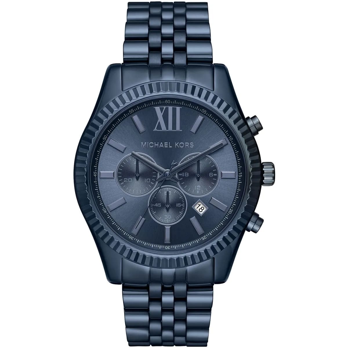 Michael Kors MK8480 Men’s Blue Dial Blue Stainless Steel Lexington Chronograph Watch